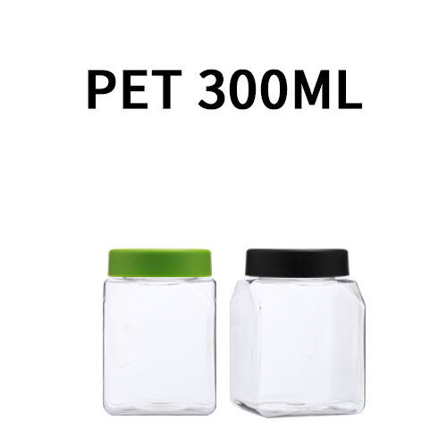 ボトル「スクリューキャップ容器」無光Rキャップ K300ml 四角 (180個)