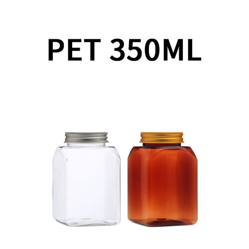 ボトル「多用途容器」アルミキャップ K350ml 四角 (160個)
