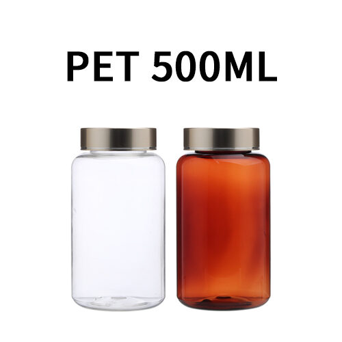 ボトル「多用途容器」光金属キャップ K500ml (140個)