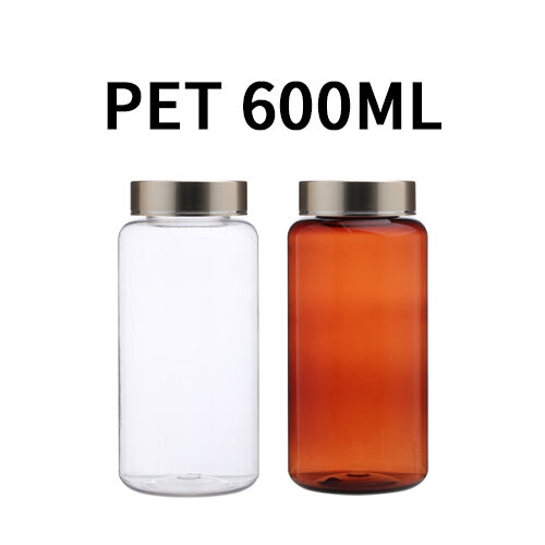 ボトル「多用途容器」光金属キャップ K600ml (140個)
