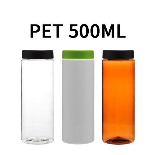 ボトル「スクリューキャップ容器」無光Rキャップ K500ml LR (144個)