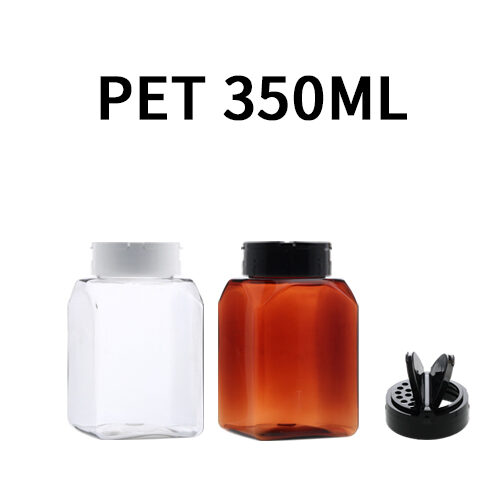 ボトル「多用途容器」粉末 K350ml 四角 (160個)