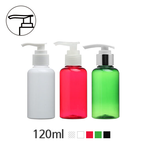 ボトル「化粧品容器」ディスペンサー 120ml (24Ø) ボトル_ロット100個