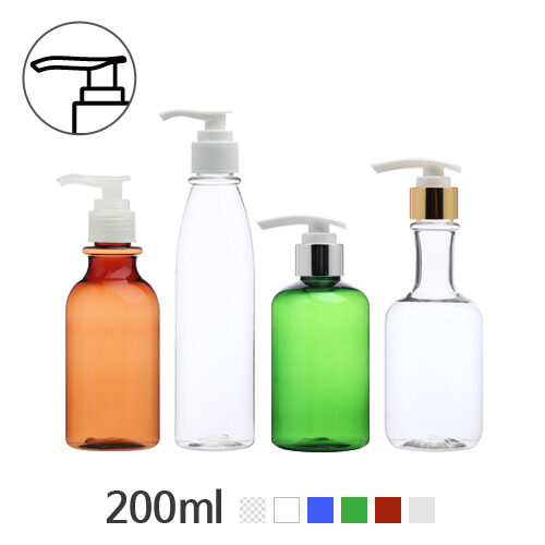ボトル「化粧品容器」ディスペンサー 200ml (24Ø) ボトル_ロット100個