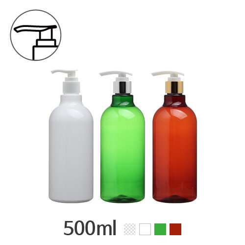 ボトル「化粧品容器」ディスペンサー 500ml (24Ø) ボトル_ロット138個