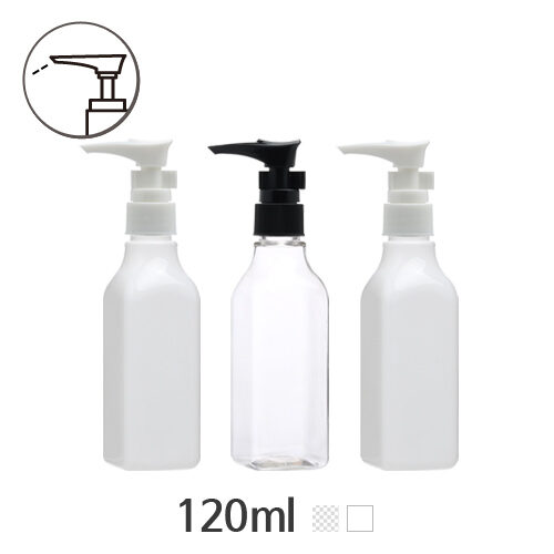 ボトル「化粧品容器」ミニポンプ 120ml (20Ø) ボトル_ロット100個