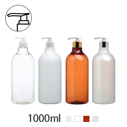 ボトル「化粧品容器」ディスペンサー 1000ml (28Ø) ボトル_ロット76個