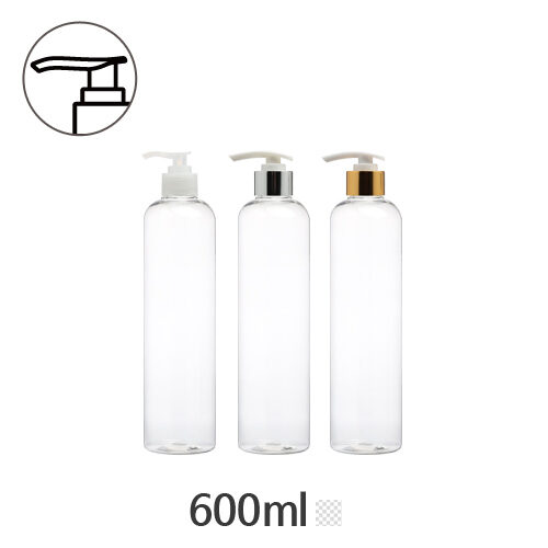 ボトル「化粧品容器」ディスペンサー 600ml (28Ø) ボトル_ロット144個