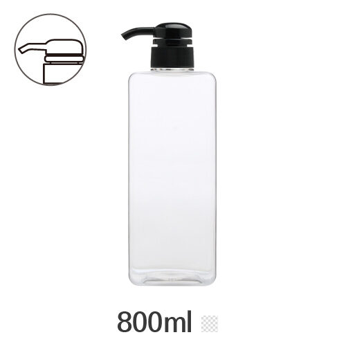 ボトル「化粧品容器」ディスペンサー 800ml (32Ø) ボトル_ロット105個