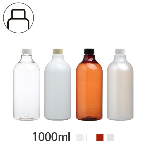 ボトル「スクリューキャップ容器」キャップ 1000ml (28Ø) ボトル_ロット76個