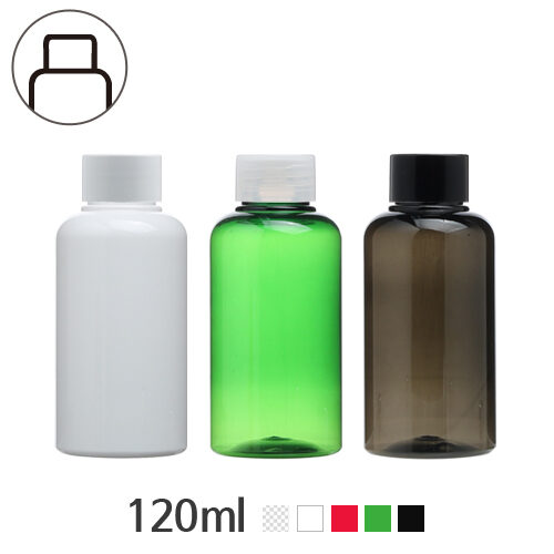 ボトル「化粧品容器」キャップ 120ml (24Ø) ボトル_ロット200個
