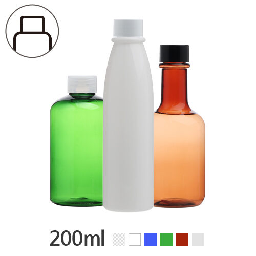 ボトル「化粧品容器」キャップ 200ml (24Ø) ボトル_ロット100個