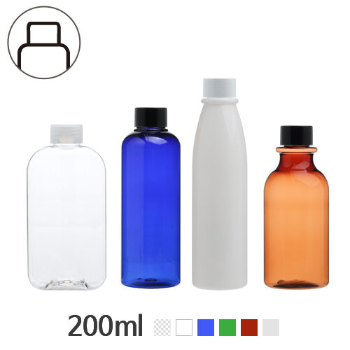 ボトル「化粧品容器」キャップ 200ml (24Ø) ボトル_ロット100個