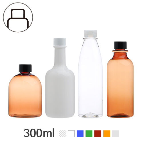 ボトル「化粧品容器」キャップ 300ml (24Ø) ボトル_ロット100個