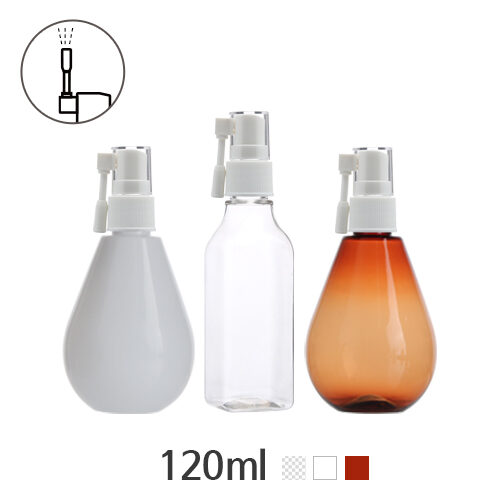 ボトル「化粧品容器」垂直スプレー B形 120ml (20Ø) ボトル_ロット100個