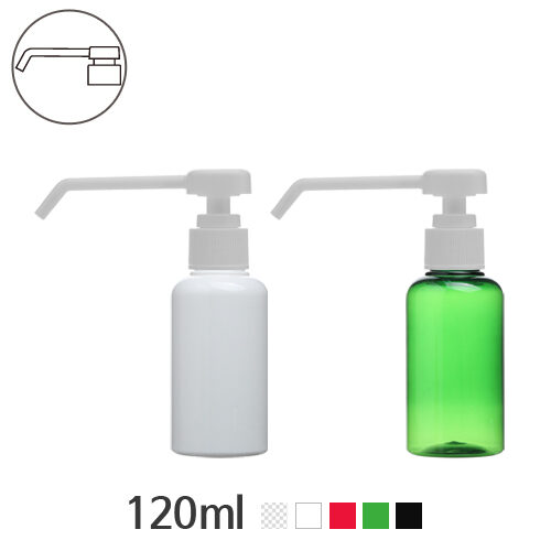 ボトル「消毒剤容器」ゾーくんポンプ 120ml (24Ø) ボトル_ロット100個