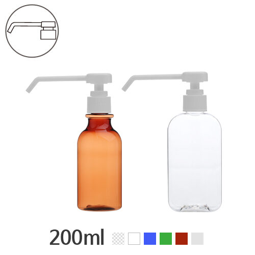 ボトル「消毒剤容器」ゾーくんポンプ 200ml (24Ø) ボトル_ロット100個