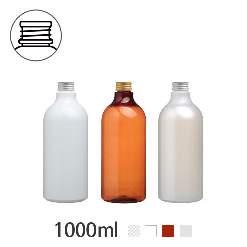 ボトル「スクリューキャップ容器」ALキャップ 1000ml (28Ø) ボトル_ロット76個
