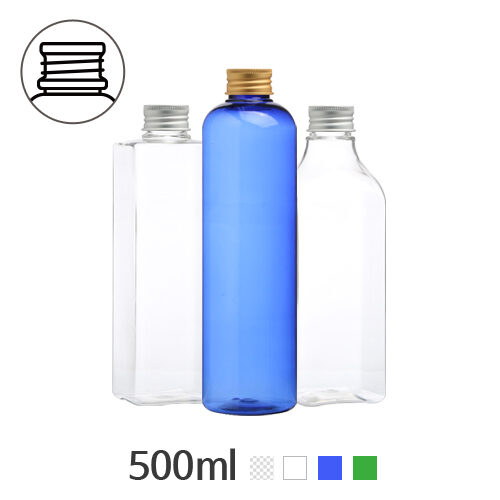 ボトル「化粧品容器」ALキャップ 500ml (28Ø) ボトル_ロット140個~162個