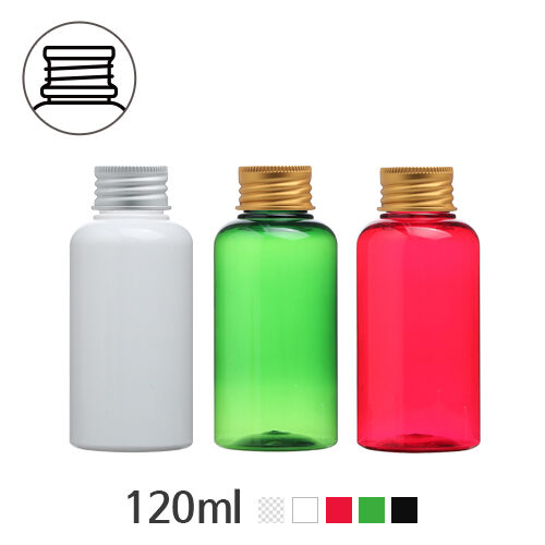 ボトル「化粧品容器」ALキャップ 120ml (24Ø) ボトル_ロット100個