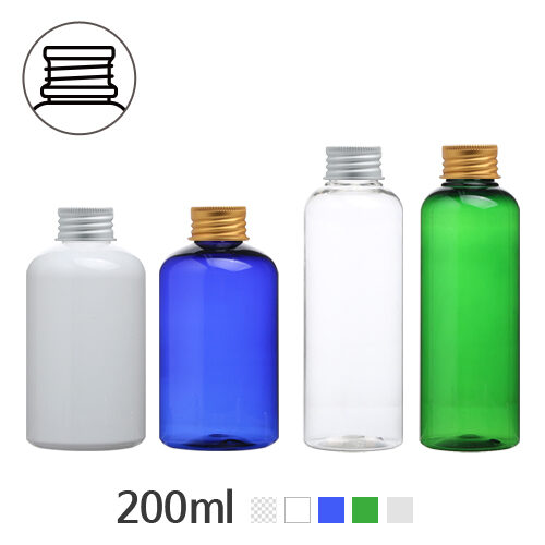 ボトル「化粧品容器」ALキャップ 200ml (24Ø) ボトル_ロット100個