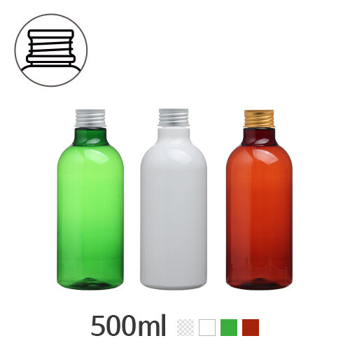 ボトル「化粧品容器」ALキャップ 500ml (24Ø) ボトル_ロット138個