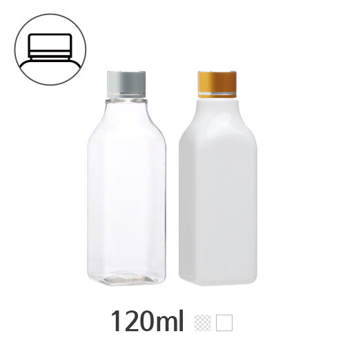 ボトル「化粧品容器」金属キャップ 120ml (20Ø) ボトル_ロット100個
