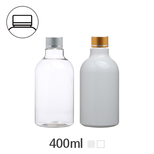 ボトル「化粧品容器」金属キャップ 400ml (24Ø) ボトル_ロット165個
