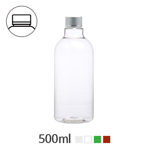 ボトル「化粧品容器」金属キャップ 500ml (24Ø) ボトル_ロット138個