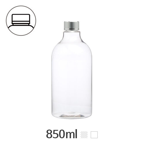 ボトル「スクリューキャップ容器」金属キャップ 850ml (28Ø) ボトル_ロット96個