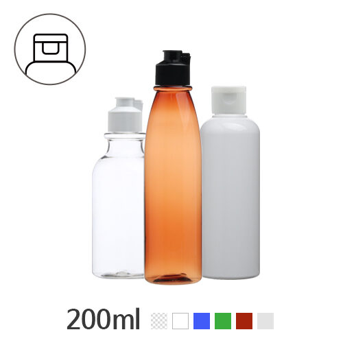 ボトル「化粧品容器」シャンプー 200ml (24Ø) ボトル_ロット100個