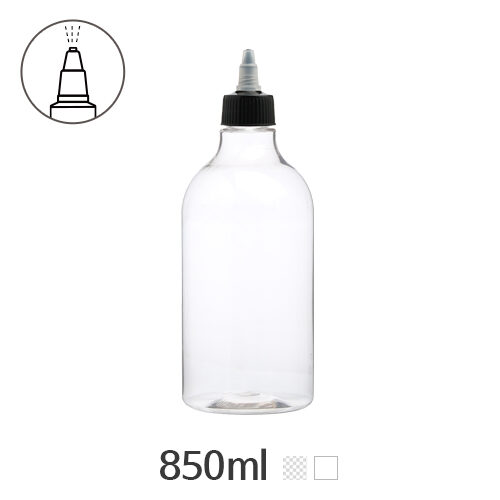 ボトル「生活容器」トンガリキャップ(A形) 850ml (28Ø) ボトル