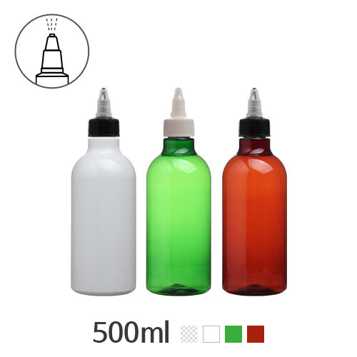ボトル「生活容器」トンガリキャップ(A形) 500ml (24Ø) ボトル_ロット138個