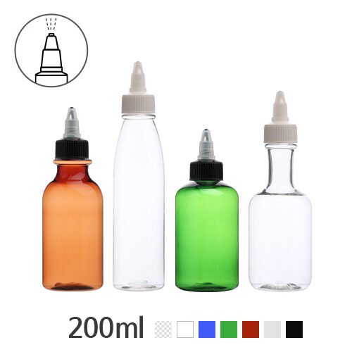 ボトル「生活容器」トンガリキャップ(A形)  200ml (24Ø) ボトル_ロット100個