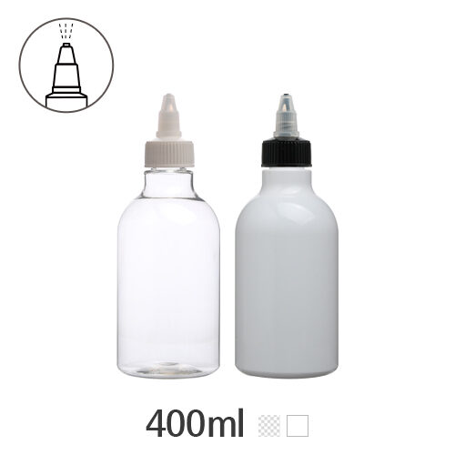 ボトル「生活容器」トンガリキャップ(A形) 400ml (24Ø) ボトル_ロット165個
