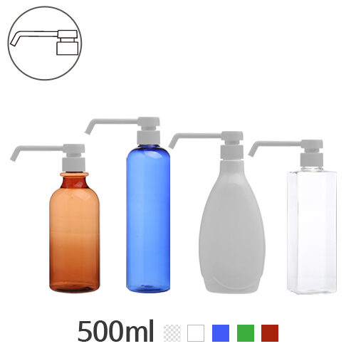 ボトル「消毒剤容器」ゾーくんポンプ 500ml (28Ø) ボトル
