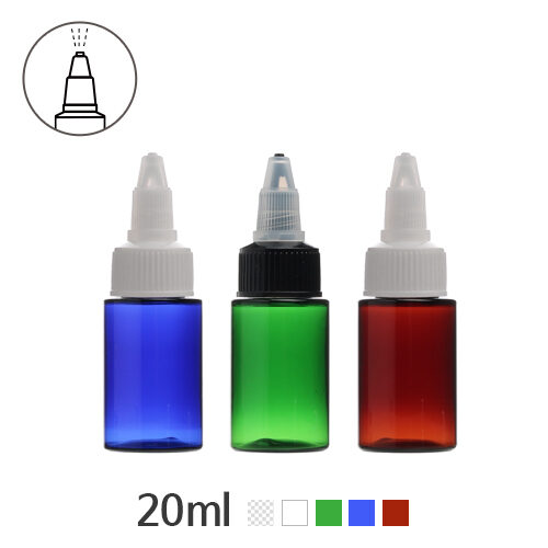 ボトル「生活容器」トンガリキャップ(A形) 20ml (20Ø) ボトル_ロット200個