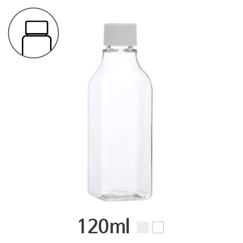 ボトル「多用途容器」クリックロック 120ml (20Ø) ボトル_ロット100個