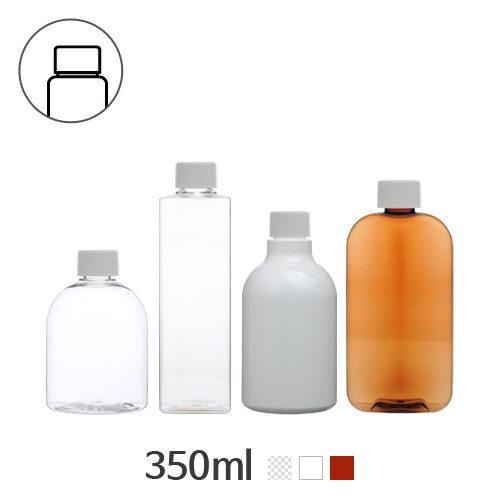 ボトル「多用途容器」クリックロック 350ml (24Ø) ボトル_ロット100個~175個