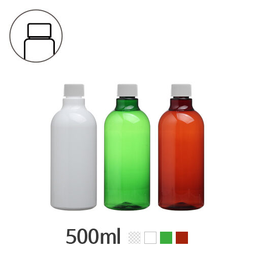 ボトル「多用途容器」クリックロック 500ml (24Ø) ボトル_ロット138個