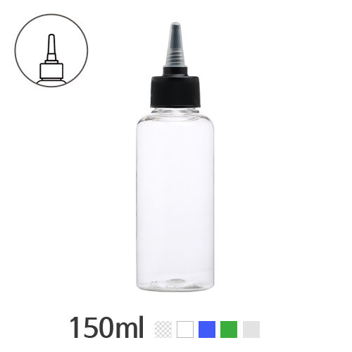 ボトル「生活容器」トンガリキャップ(B形) 150ml (24Ø) ボトル_ロット100個
