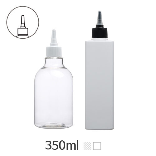 ボトル「生活容器」トンガリキャップ(B形) 350ml (24Ø) ボトル_ロット100個